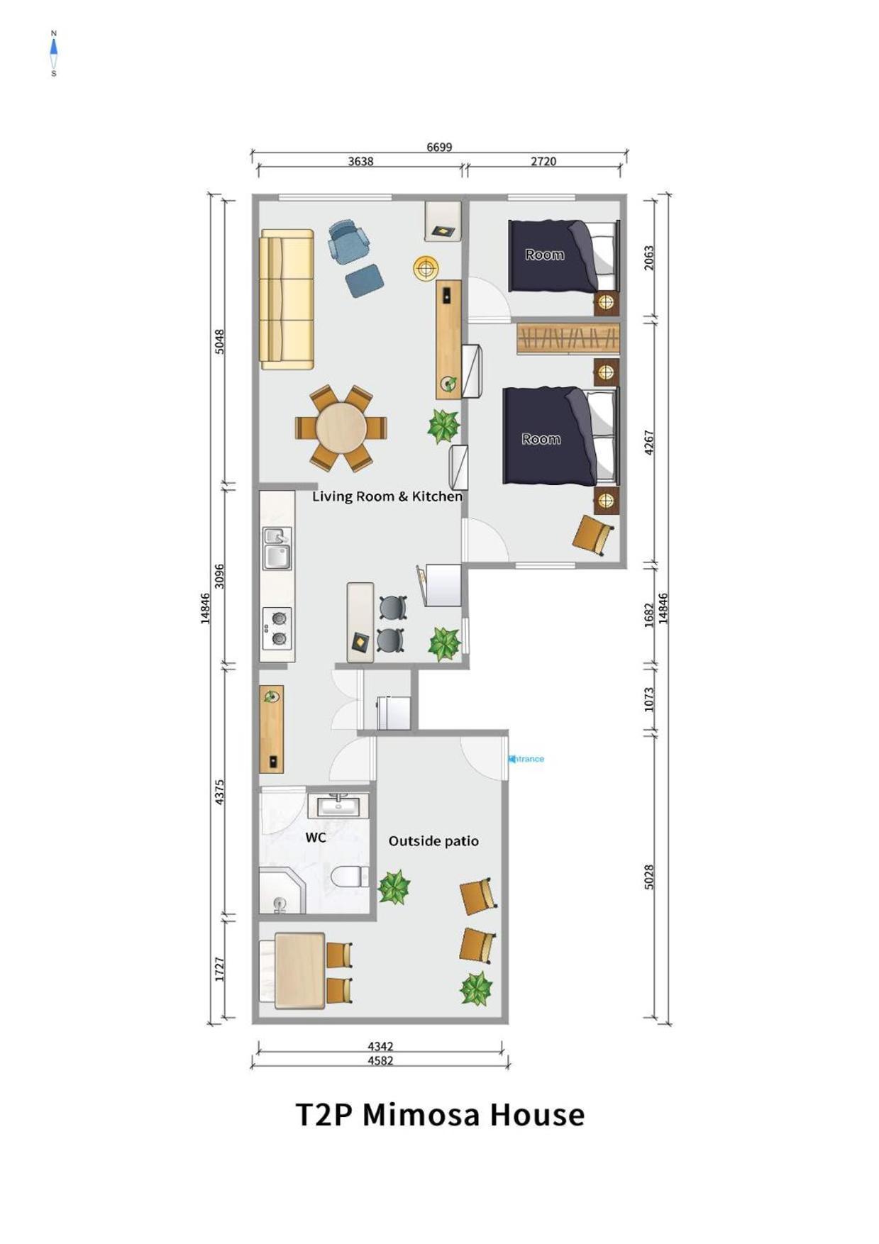 T2P Mimosa House Apartment Вила Нова ди Гая Екстериор снимка